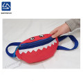 Small waist bag cartoon shark design cross body bag for children